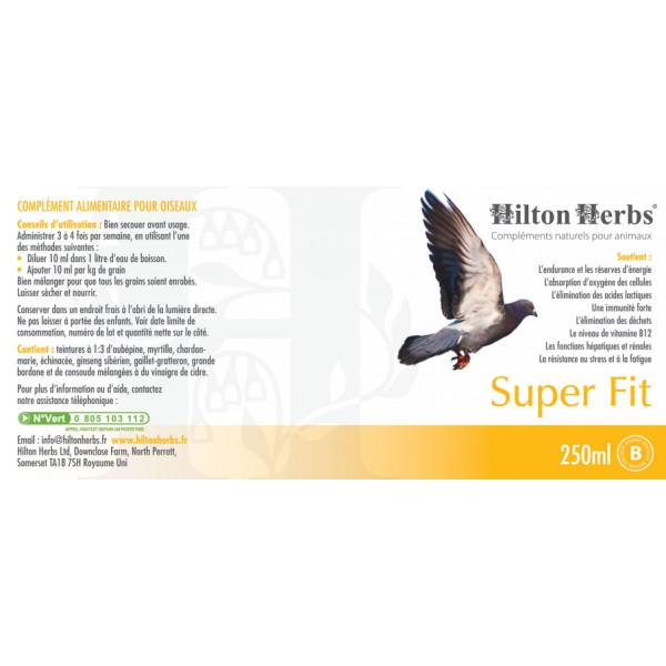 Produit Super Fit pour pigeon de Hilton Herbs